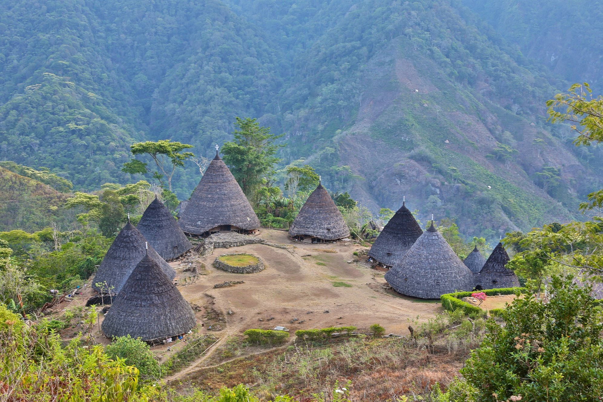 Place & city info Wae Rebo Merapi Tour & Travel Mbaru Niang the traditional house @ Wae Rebo village NTT